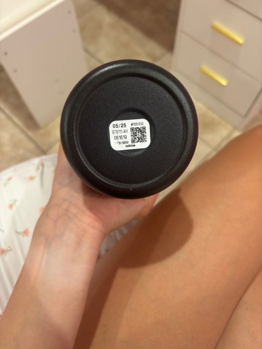 Adidas Black Metal Water Bottle NWT - Picture 2 of 6